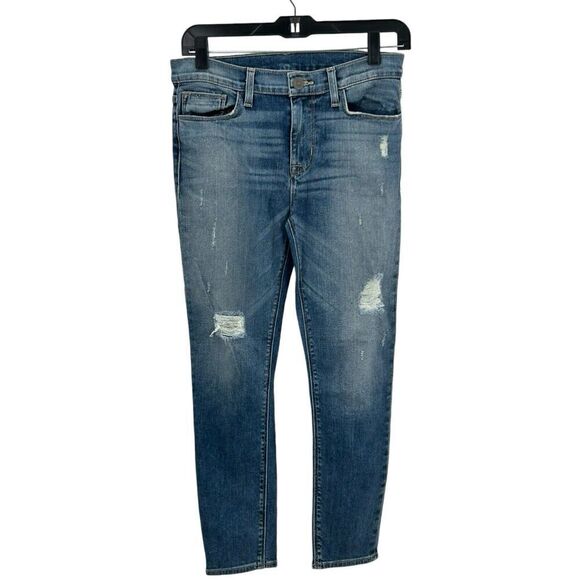 Hudson Denim - NWT Hudson Jeans Womens 27 Blue Nico Mid Rise SS Ankle Blue Falls